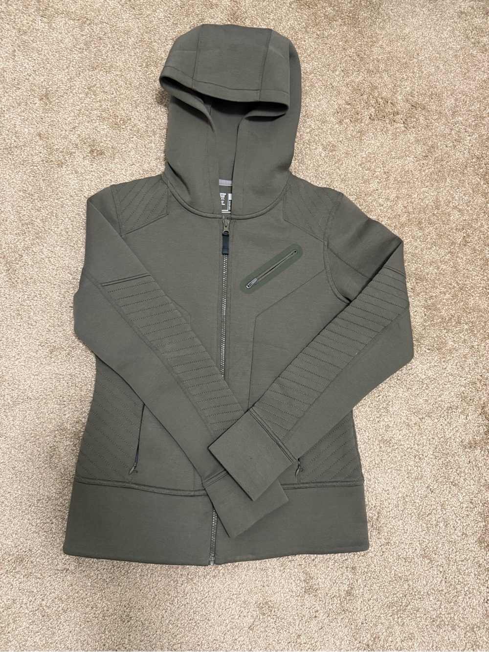 5.11 Tactical Olive Hooded Zip Utility Jacket. F3
